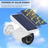 8 LED Solar Motion Sensor Light Outdoor Solar Flood Light 120°Wide Angle Simulation Monitor Shaped Round-shaped