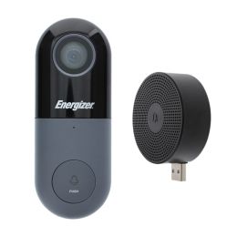 ENERGIZER(R) CONNECT EOD1-2003-SIL Smart 1080p Video Doorbell with Camera Streaming, Wireless Door Chime, and Optional Cloud-Based Storage