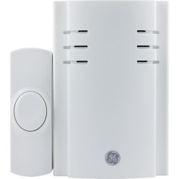 GE 19299 8-Chime Plug-in Door Chime (With 1 Wireless Push Button)