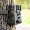 1080P HD Wildlife Trail Hunting Camera with Motion Activated Night Vision 120° Wide Angle Lens IP65 Waterproof Wildlife Scouting Camera  Army Green